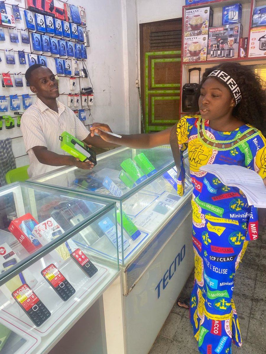 Surveyor recording shop prices